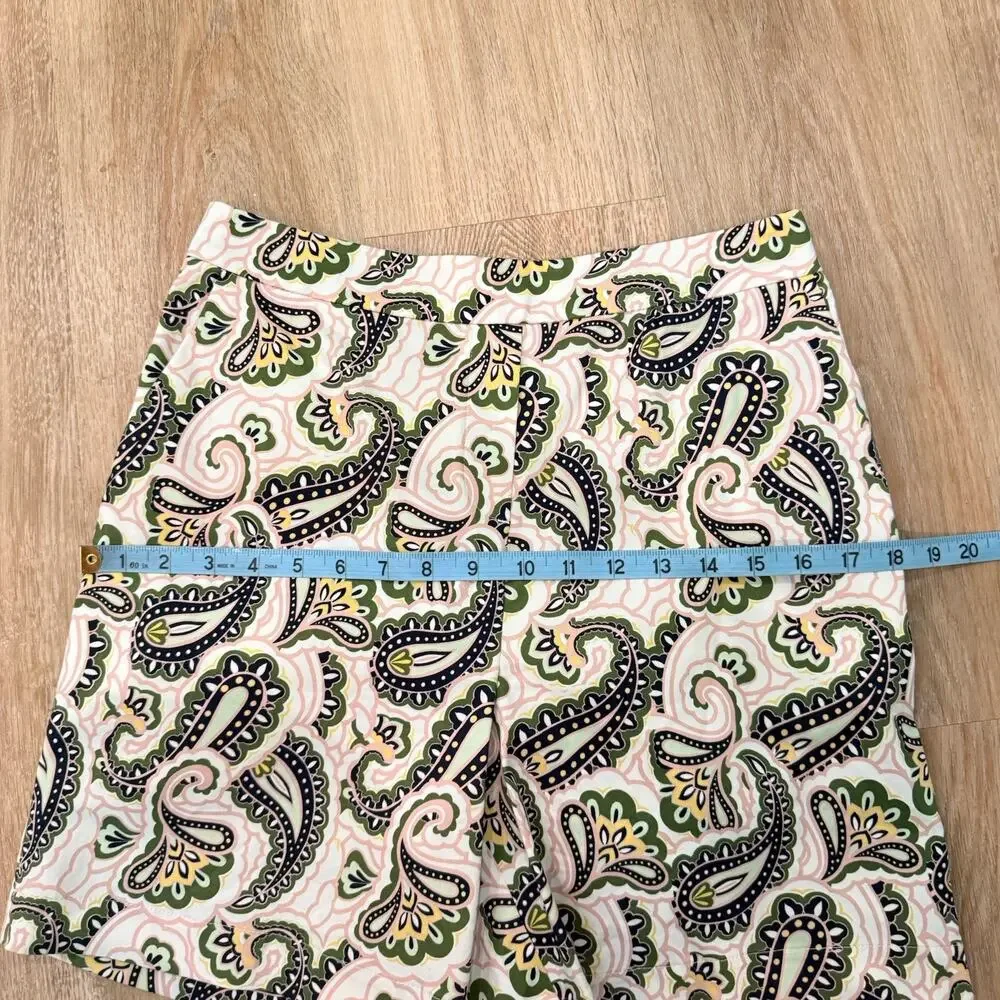 Boden Shorts Women’s Size 6 Groovy Pattern Paisley Shorts 6” Dressy Pull On - Picture 4 of 13